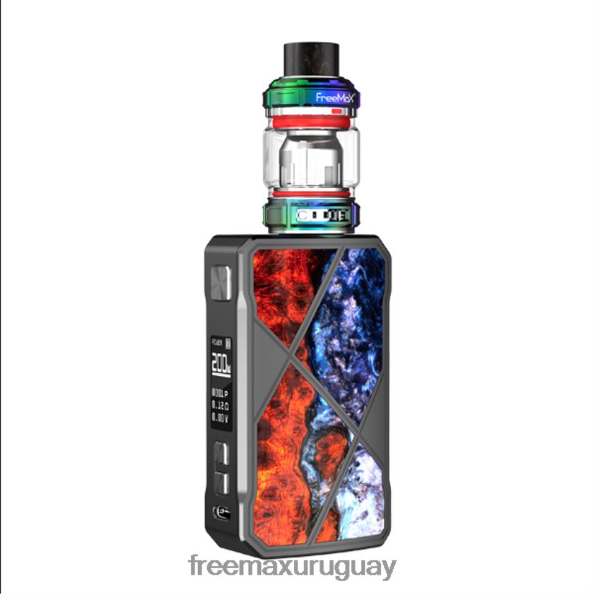 XRP64L1 FreeMAX MAXUS kit de 200w - FreeMAX review - azul-naranja