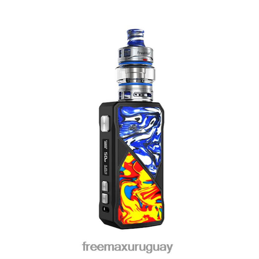 XRP64L69 FreeMAX MAXUS kit de 50w - FreeMAX precio - amarillo azul