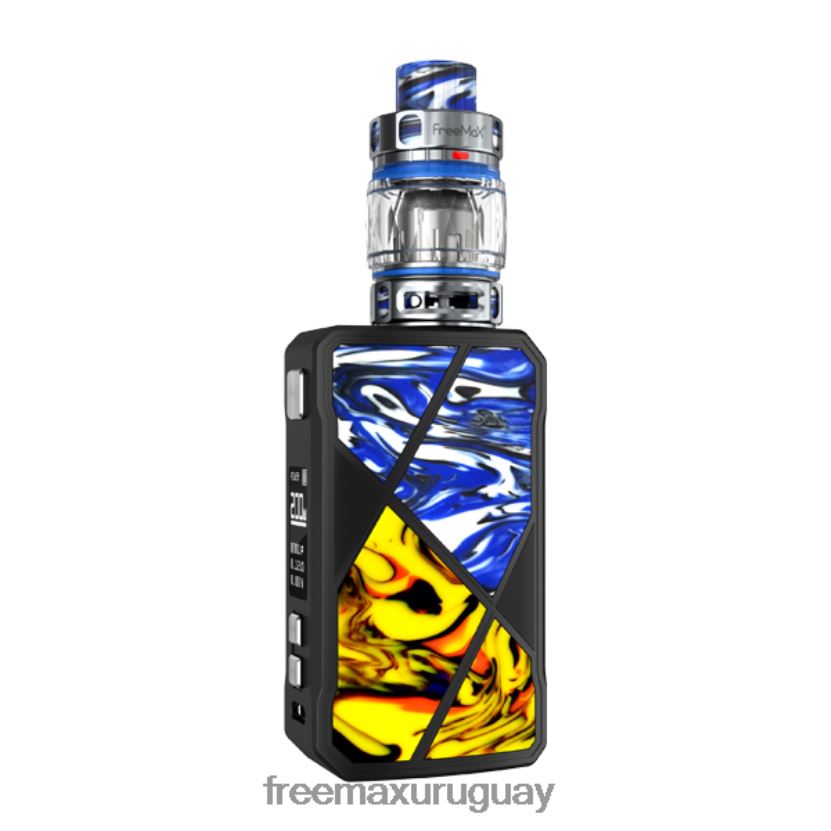 XRP64L7 FreeMAX MAXUS kit de 200w - FreeMAX vape Uruguay - azul amarillo