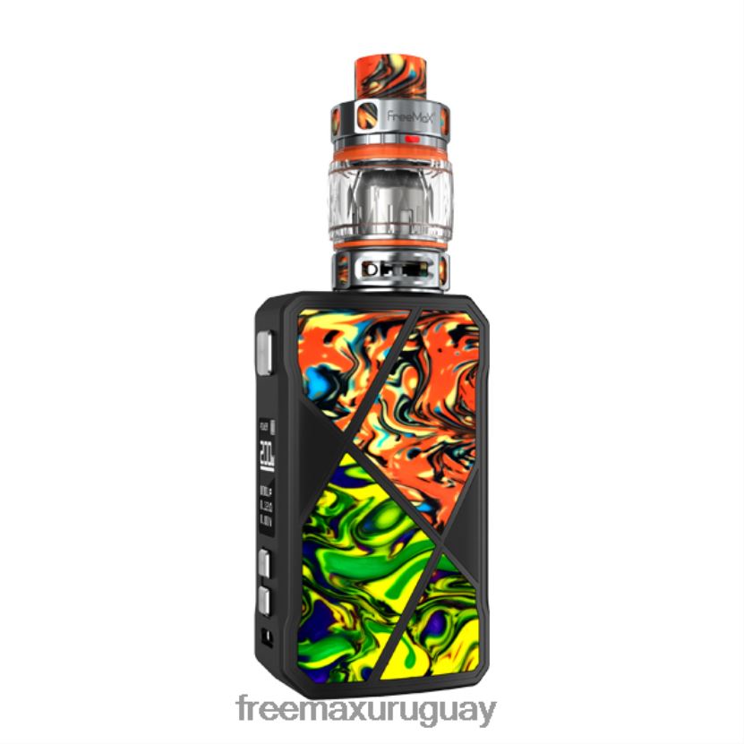 XRP64L8 FreeMAX MAXUS kit de 200w - FreeMAX flavormax - naranja-verde